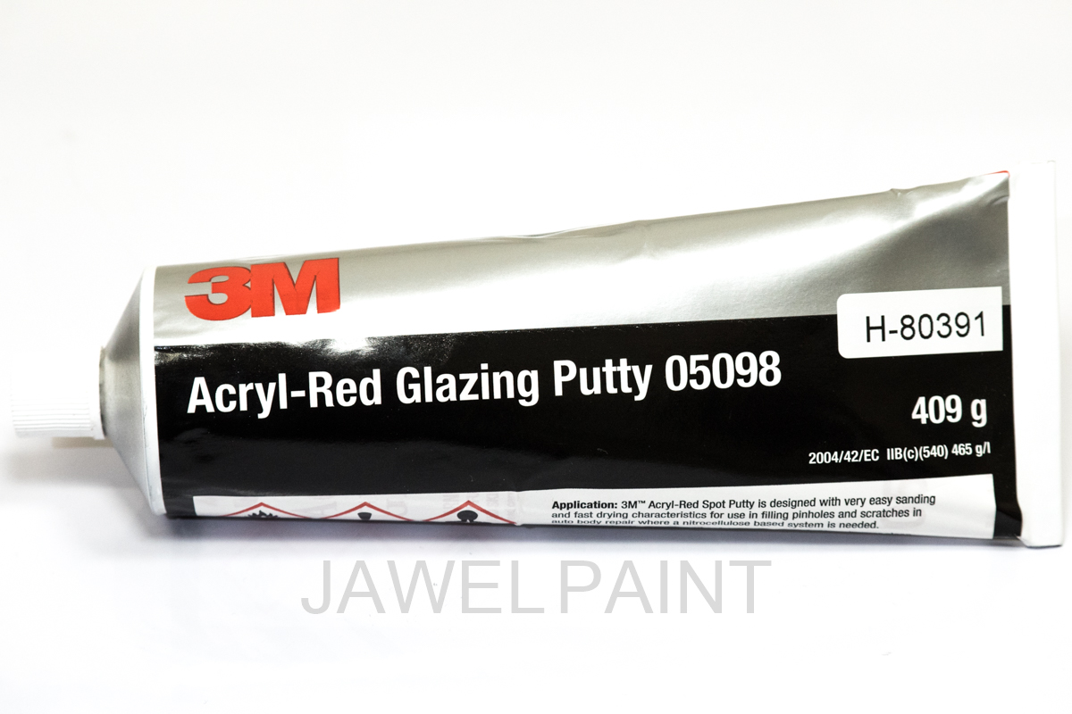 3M Stopper Acrylic Red 409g Tube